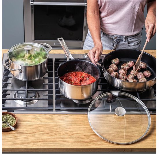 KitchenAid Stainless Steel Pan Set 7-piece | stainless steel / INOX - PFAS-free