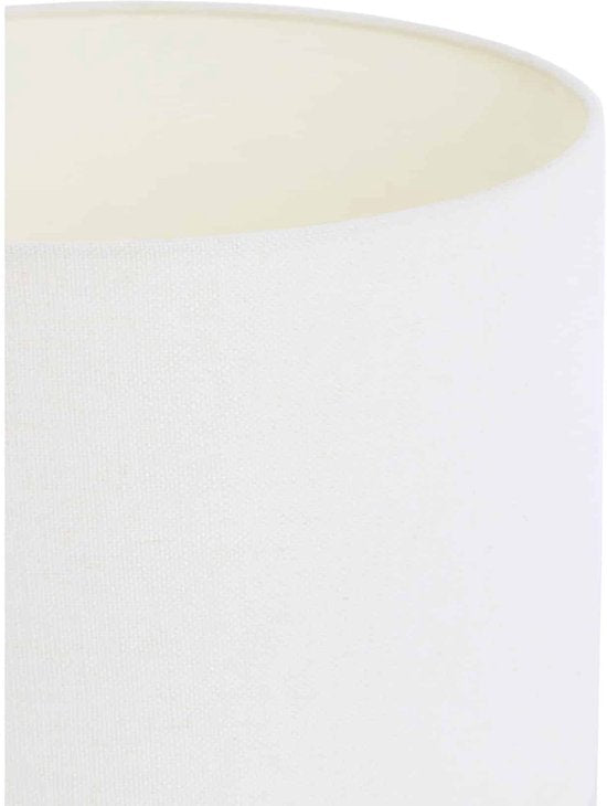 Light & Living Abat-jour cylindrique Livigno - Blanc - Ø20x15cm - Moderne