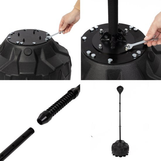 Inventus Extreme Reflex Boxing Pole V2 - Cobra Boxing Ball - Machine de boxe - Boxe et entraînement - Debout / Adultes - Réglable de 150 à 200 cm