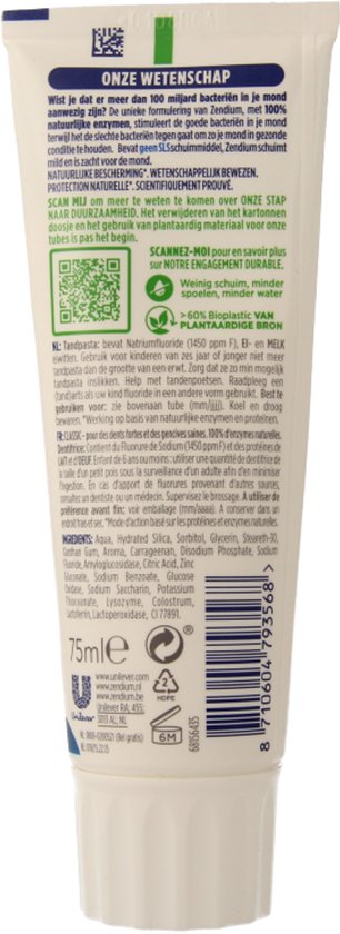 Zendium Classic Dentifrice 75 ml