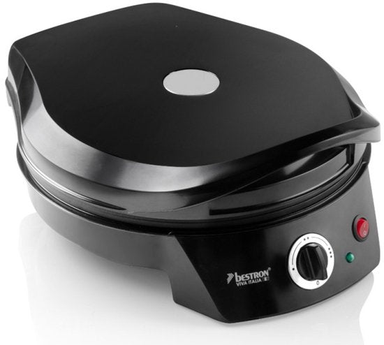 Bestron Four à pizza - APZ400Z - Maximum 230°C - Ø27 cm - Noir - Peut également être utilisé comme grill de table - Garantie 5 ans