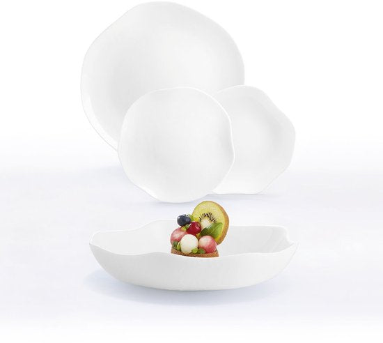 Service de vaisselle Luminarc Galeo White Glass 18 Pièces