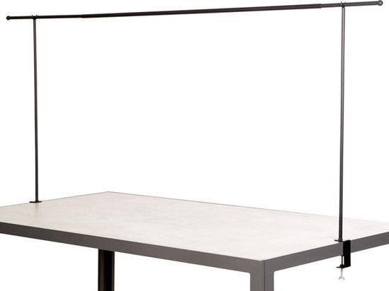 Arti Casa Table Rod - Cadre de décoration - avec pinces - pour fleurs, ballons, lumières et plantes - Arche de mariage - Métal - Noir