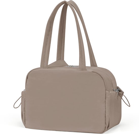 Skycases Weekend Bag - Article personnel - Bagage à main pour Ryanair et Transavia - Imperméable et spacieux - Compartiments intelligents - Idéal pour le voyage et l'usage quotidien - Champagne