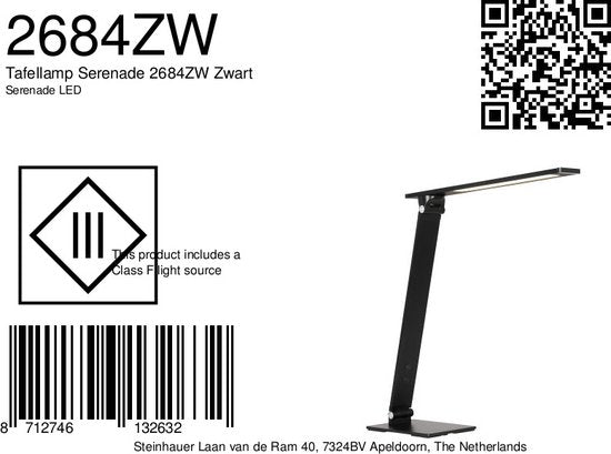 Lampe à poser Steinhauer Serenade LED - Noir
