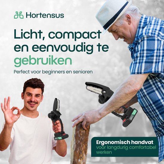 Hortensus - Mini tronçonneuse pour tous vos travaux - Mini tronçonneuse Hortensus