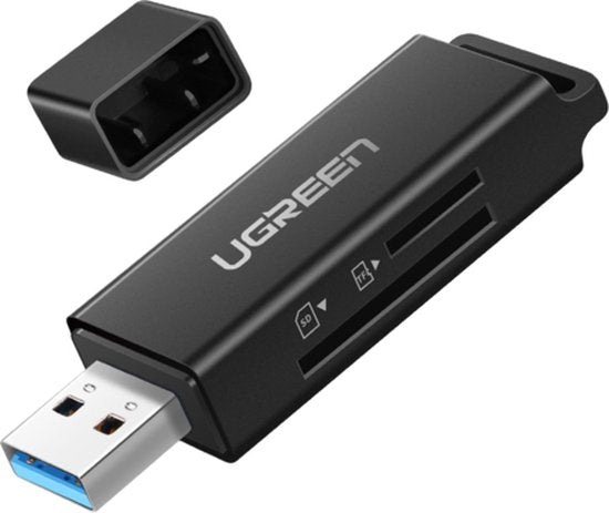 Ugreen - portable - Lecteur de carte TF/SD pour USB 3.0 noir - (CM104)
