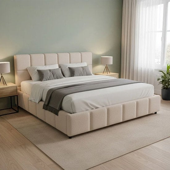 Lit capitonné Florence - 180x200cm - Beige