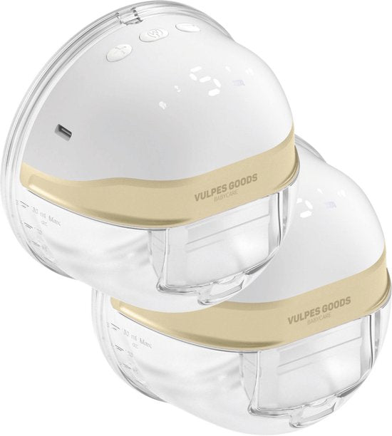 Tire-lait mains libres - Vulpes Goods® BabyCare - Tire-lait électrique sans fil - Portable - Double tire-lait électrique mains libres - Version PRO