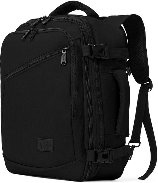 TRVLMORE Sac de voyage - Sac à dos 25L - Bagage à main - Anti-éclaboussures - Sac à dos - Sac de week-end - Mesdames et Messieurs - Noir