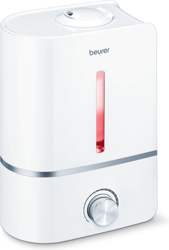 Beurer LB 45 Humidificateur - Ultrasonique - Aroma - Jusqu'à 30 m2 - Faible niveau sonore - Réservoir d'eau de 4 L - 2 buses de brumisation - Garantie 3 ans - Blanc