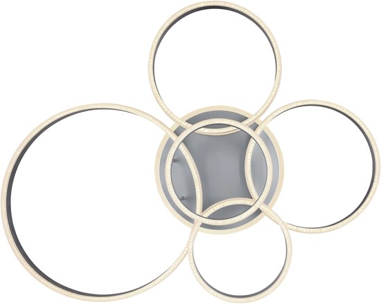 Plafonnier Globo Rubio - gris - métal - 67260-120