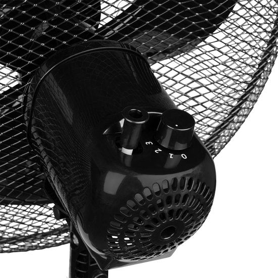 Ventilateur de table 40 cm - 45W - 3 vitesses - Oscillation 85° - Réglable en hauteur - Tristar VE-5756 - Noir
