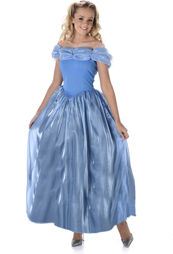 Karnival Costumes Costume de princesse bleu pour femmes Robe de princesse Robe de carnaval pour dames - Polyester - Taille M - Robe 1 pièce