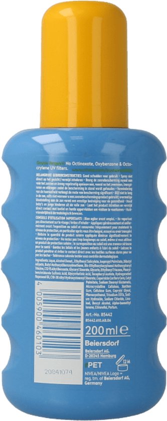 NIVEA SUN Protect & Bronze Spray solaire - SPF 20 - Spray solaire - Waterproof - Stimule le bronzage - 200 ml