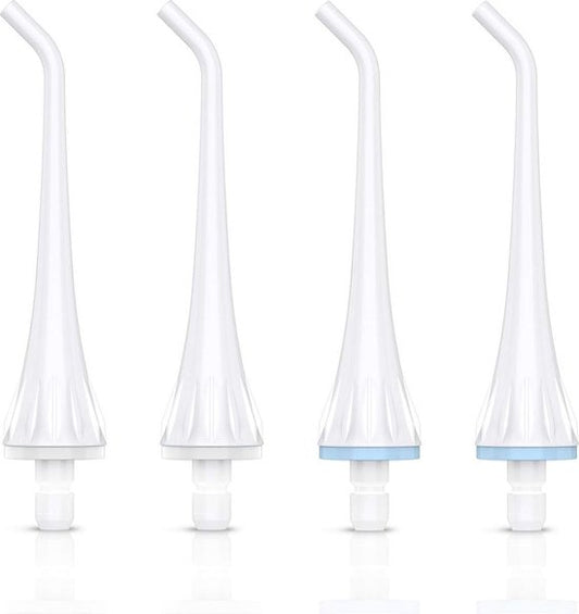 Bintoi® iSonic F500 - Accessoires pour le fil dentaire - Jet Tips - Set de remplacement pour le fil dentaire - 4 pièces - Blanc
