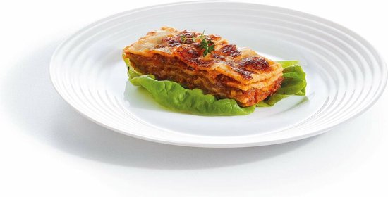 Service de vaisselle Luminarc 1700 White Glass 18 Pièces