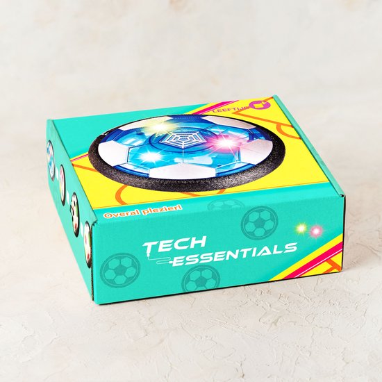 Tech Essentials Hover Ball - 18cm - Led Lighting - Rechargeable - Hover - Soft Indoor Football - Indoor Air Toy Ball - Kids