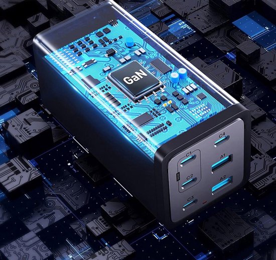 Conceptronic OZUL06BE chargeur universel pour appareils mobiles Noir AC Fast Charging Indoor