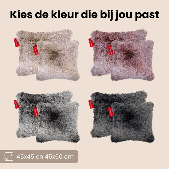 Auronic Heat Cushion - Teddy - 45x60 - Sans fil - Rechargeable - Coussin électrique - Infrarouge - Taupe