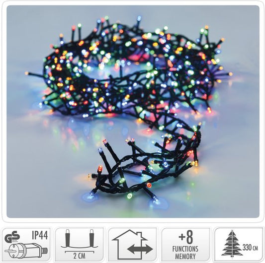 Micro Cluster - 1800 LEDs - 36 mètres - multicolore - 8 fonctions + mémoire