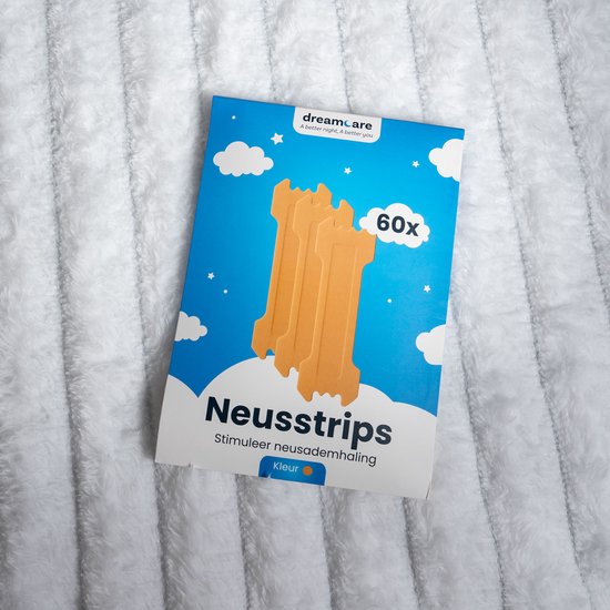 DreamCare Bandelettes nasales Lift - Anti ronflement - Écarteur de nez - contre le ronflement - Pansements nasaux - Bandelettes nasales - 60 pièces