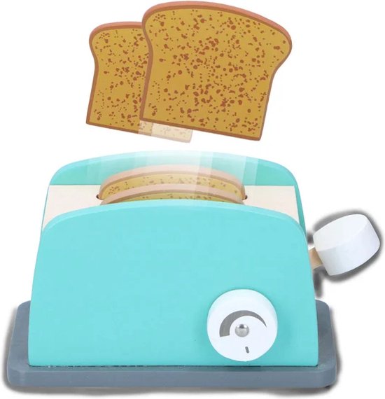 Marionette - Set de grille-pain en bois - 7 pièces - 1 set