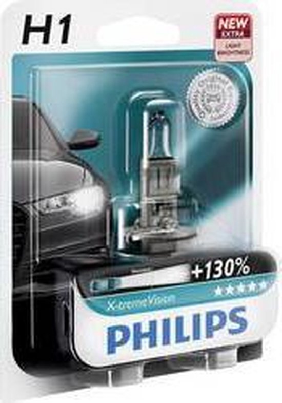 Philips 12258XV+B1 Ampoule halogène X-tremeVision H1 55 W 12 V