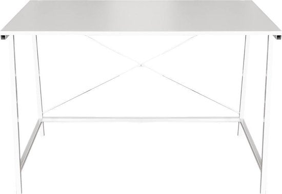 Desk Sturdy - laptop table - computer table - industrial - white