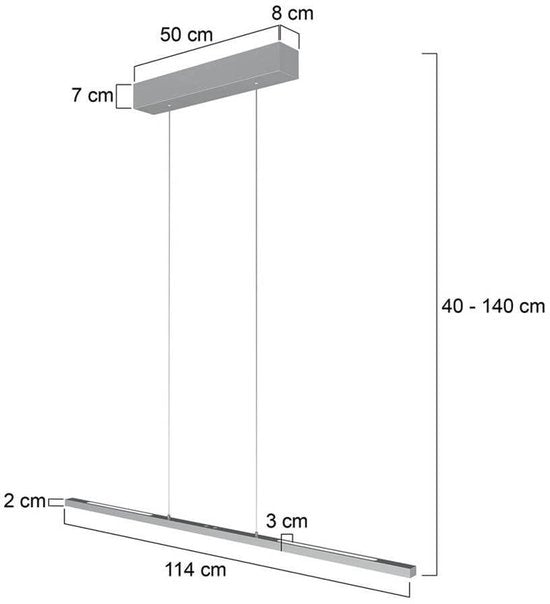 Steinhauer - lampe suspendue - Bande - acier - métal - lampe design - LED - 3994ST