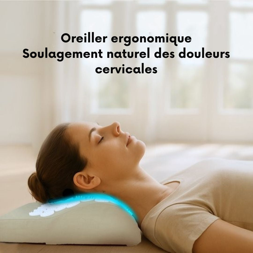 Tapis d'acupression XL LifeGoods - avec coussin - Tapis Shakti - Tapis pour les ongles avec 2 balles pour les points de déclenchement - 128x48x2cm - Beige/Blanc