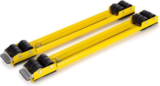 Toolland Rouleaux de meubles extensibles, 2 pièces, extensibles de 44,5 cm à 70 cm, capacité de charge 250 kg