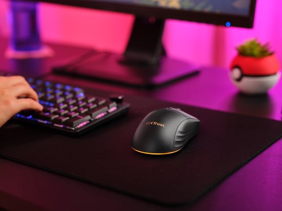 Trust GXT 927 Redex+ - Souris de jeu sans fil - Eclairage RGB - 25600 DPI - Noir