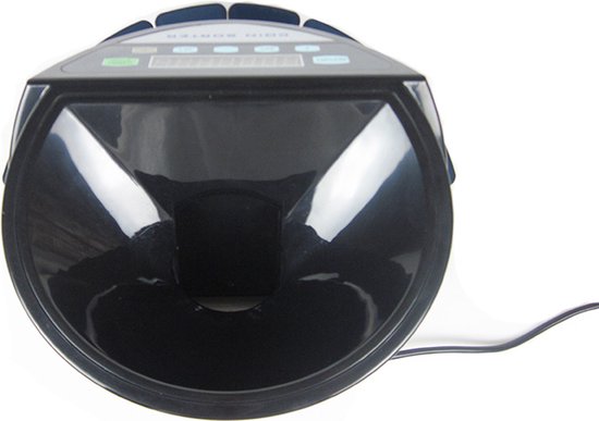 Truskore® - Compteuse de monnaie - Compteuse de pièces - Noir - Trieuse de pièces - Grilles de rangement et housse incluses - Compteuse de pièces B9001