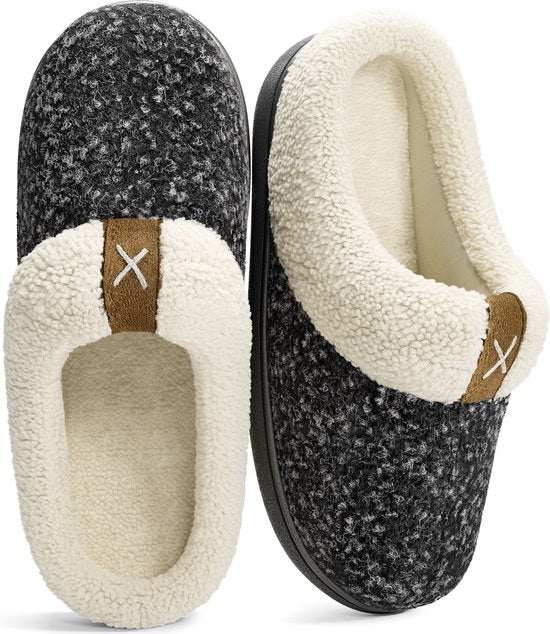 Chaussons Dames - Chaussons - Taille 38/39 - Noir - Antidérapant - Comfeet