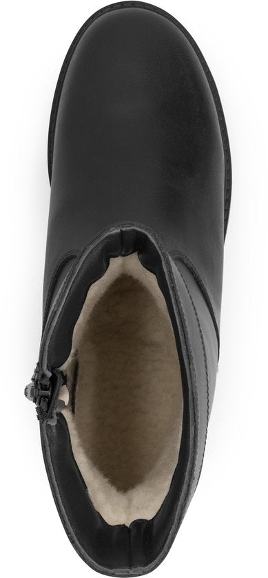 Travelin' Husby Hommes - Bottes - Doublées de laine - Noir