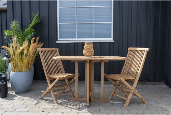 House Nordic Balcony Table Huelva Teak Foldable