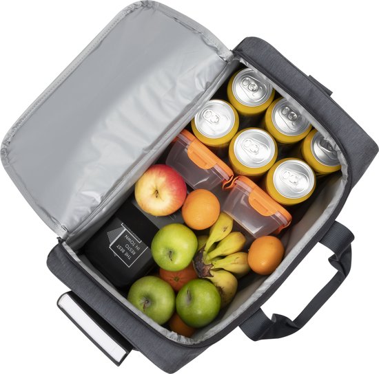 Sac Isotherme - Resto - 19L - Résistant à l'eau - Sangle de transport - Gris foncé