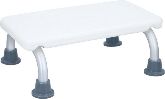 Vivamore Marchepied de bain - max 150 kg - 40 x 31 x 14,5 cm - Blanc