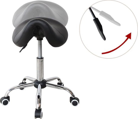 Tabouret de selle ergonomique - tabouret de travail - tabouret de barbier - tabouret - hauteur réglable