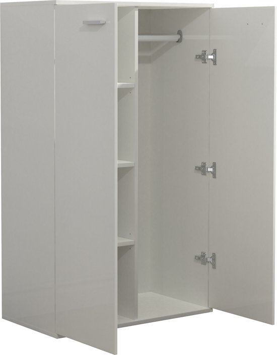 Armoire enfant - étagères et penderie - hauteur 120 cm