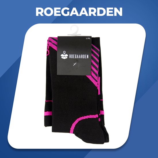 Chaussettes de compression Roegaarden - Chaussettes de compression - Chaussettes de soutien - Taille 40-44 - Rose