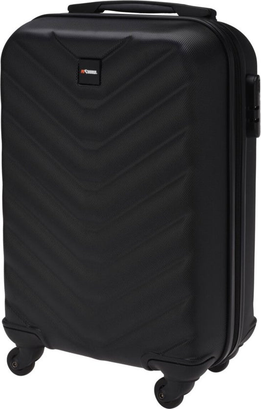 ProWorld - Bagage à main de voyage Valise-Relief -28 L-Roues pivotantes noires-Légèreté-33 x 20 x H53 cm