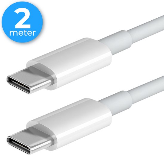 Nuvance - Câble Usb C vers Usb C - 2 mètres - Câbles Usb-C - Chargeur rapide - 480Mb/ps Data - Chargeur Usb C - 60W - Blanc
