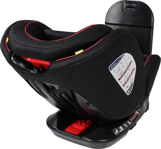 Carkids I-Size Car seat Darcy 360° Swivel 40-150cm Isofix Black/Red