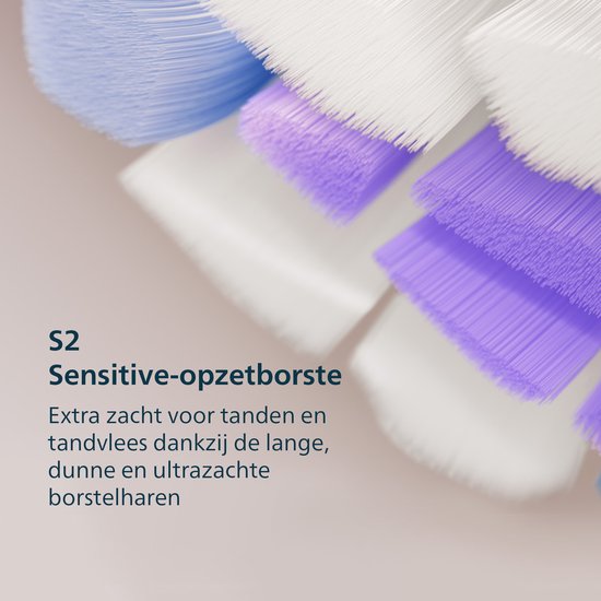 Philips Sonicare 6500 Series - Brosse à dents électrique - Noir - Étui de voyage - Dents sensibles - HX7411/02