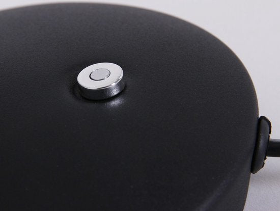 Steinhauer Zenith LED - Applique murale moderne - Noir - H:12cm - Ø:12cm - Universel - Pour l'intérieur - Métal - Appliques murales - Chambre à coucher - Salon