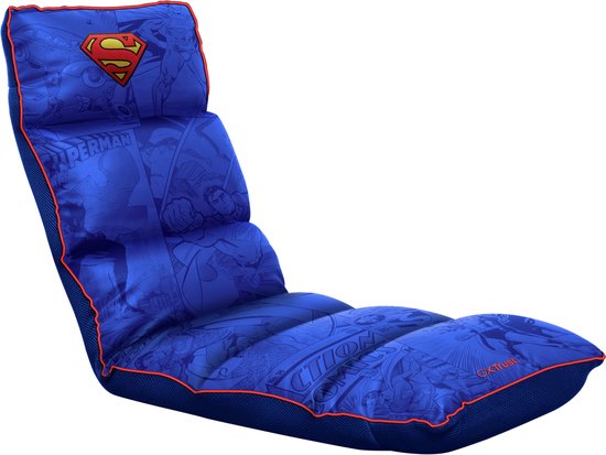 Trust GXT 718SM RAYZEE SUPERMAN - Chaise de jeu au sol - Pliable - Chaise souple - Superman