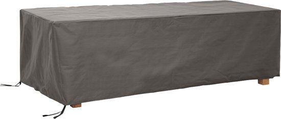 Perel Housse d'extérieur pour table jusqu'à 220 cm, grise, rectangulaire, 225 cm x 105 cm x 75 cm