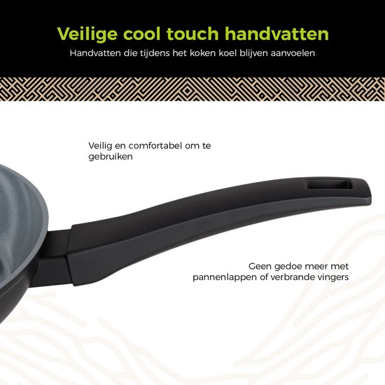 BE Living Set de poêles 2 pièces - Ø 24 & 28 cm Poêles à frire - Céramique - Poêles à induction - Antiadhésif sans PFAS - Poêles à frire - Set de poêles à frire - Série Delight